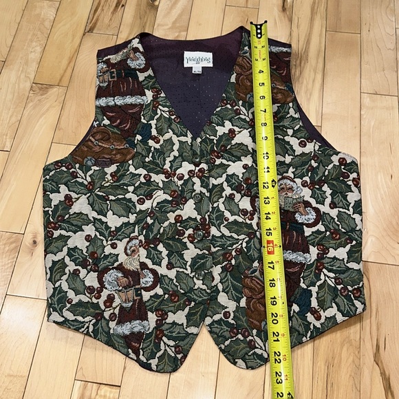 Vintage Northern Traditions Christmas Tapestry Vest - Picture 5 of 8